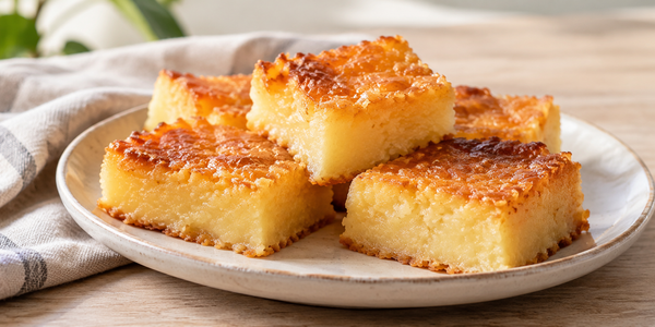 Hawaiian Butter Mochi with Blue Star® Mochiko Sweet Rice Flour