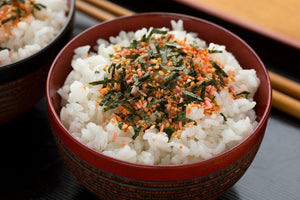 Simple Japanese Rice Bowl with Organic Kokuho Rose® Medium Grain Rice